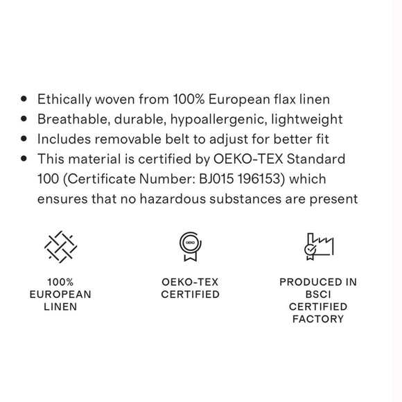 ♣️NWT - QUINCE 100% EUROPEAN LINEN BUTTON FRONT DRESS♣️ - Picture 8 of 16